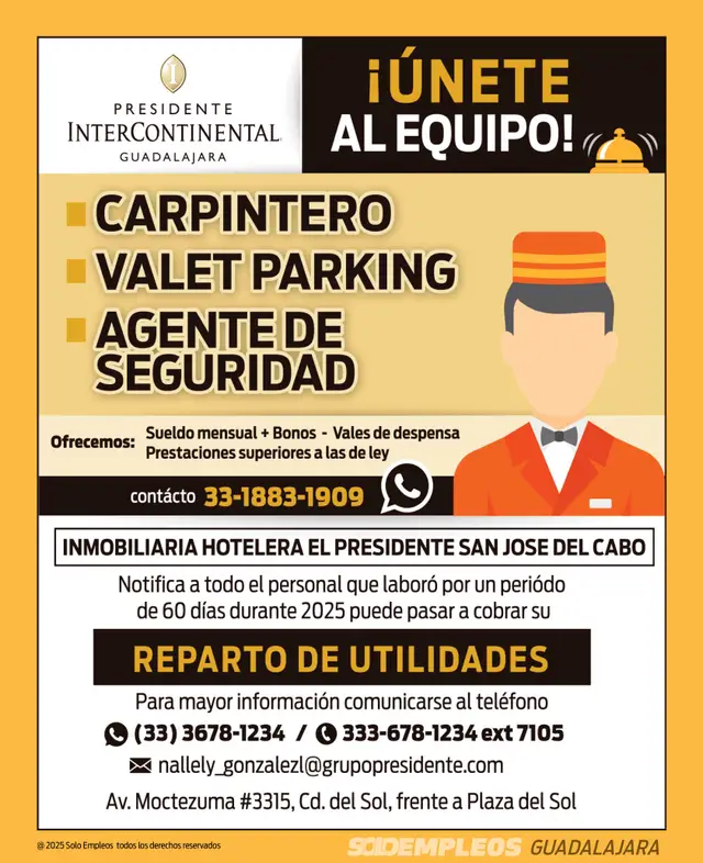 Vacante de empleo en Guadalajara publicada el 2026-05-29 en Solo Empleos