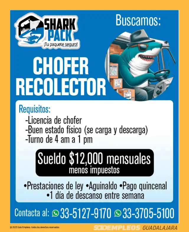 Vacante de empleo en Guadalajara publicada el 2026-05-29 en Solo Empleos