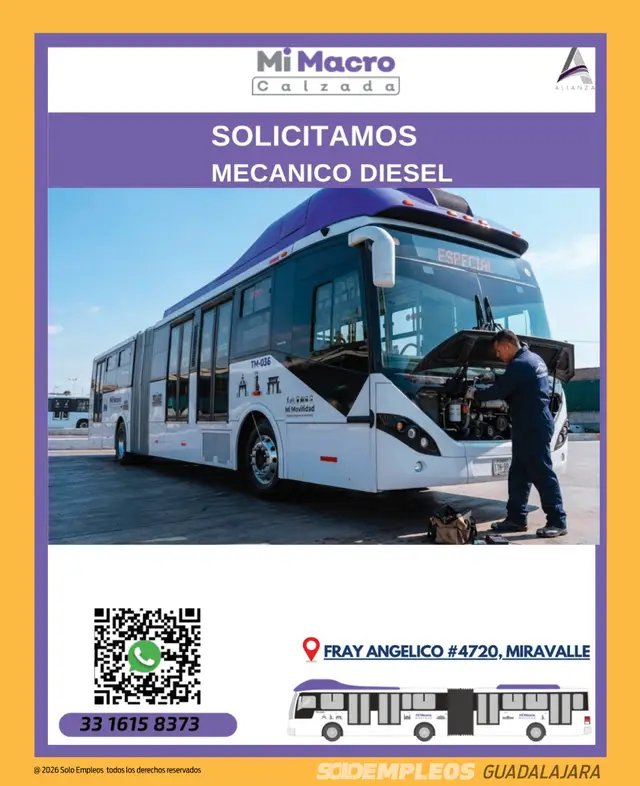 Vacante de empleo en Guadalajara publicada el 2026-07-17 en Solo Empleos