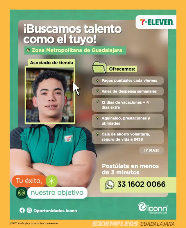 Vacante de empleo en Guadalajara publicada el 2026-07-17 en Solo Empleos